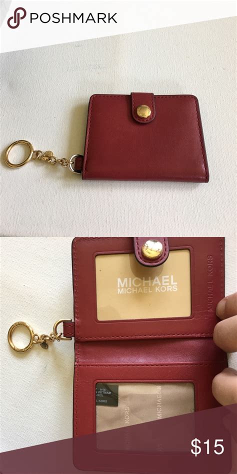 symbols on purses michael kors key chain|Michael Kors keychain card holder.